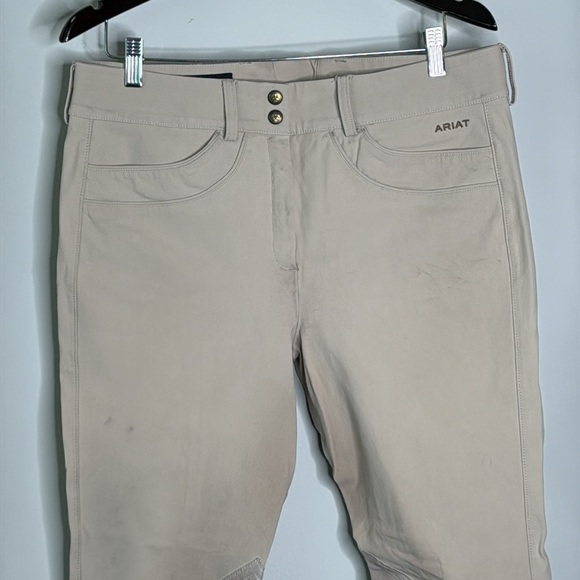 Ariat Olympia Knee Patch Breeches in Tan Women's Size 36 Long - Picture 2 of 9